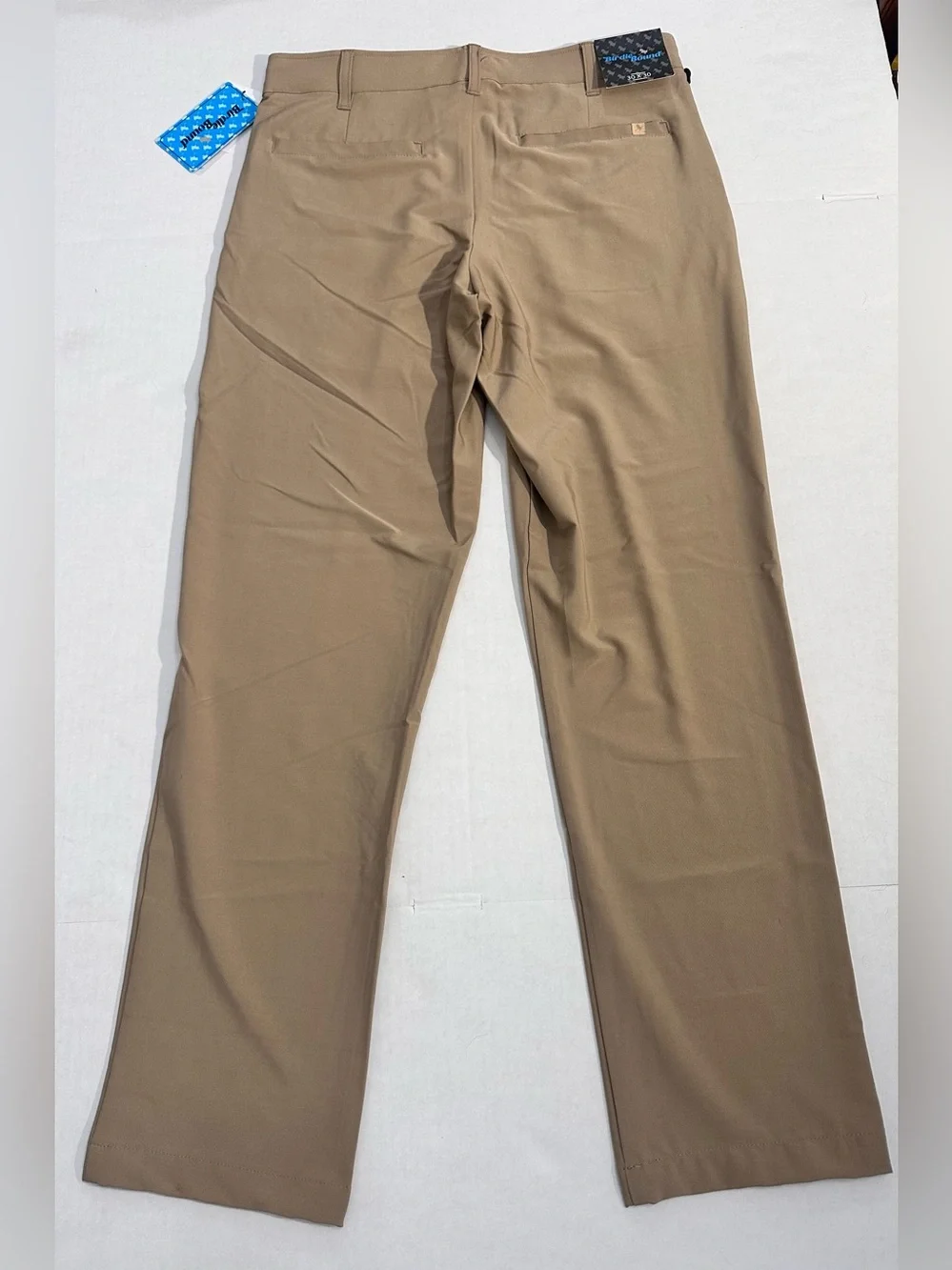 Birdie Bound Men's Regular Fit Light Khaki Golf Pants, Size 30x30 NWT